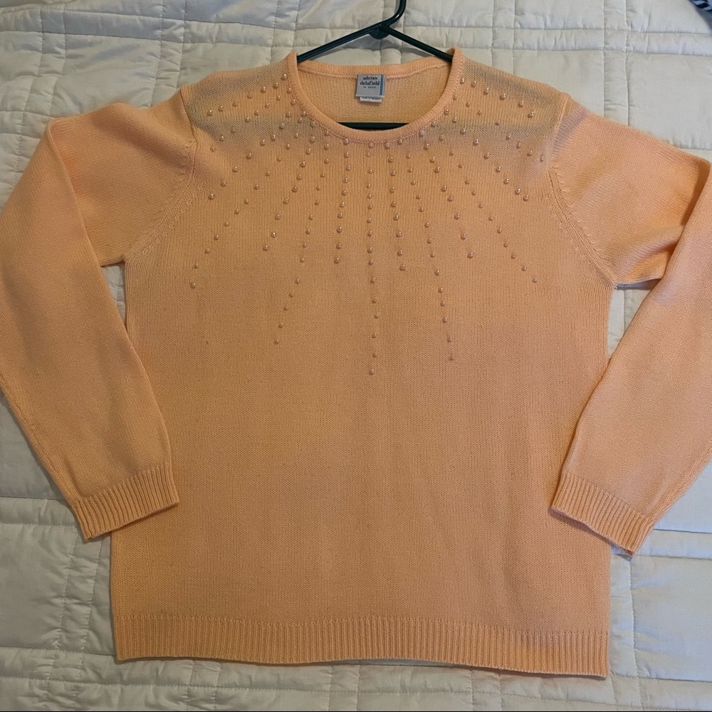 Adrian Delafield for Haband Pearl Sweater - large